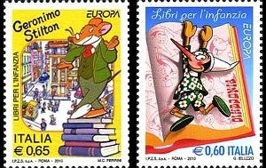Libri per l'infanzia sui francobolli